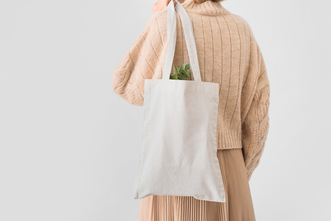 Woman with Eco Bag